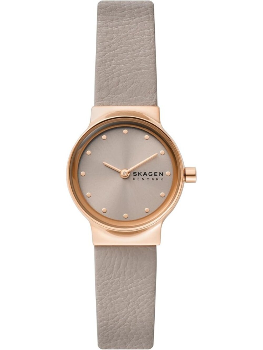 Women's Brown Leather Adjustable Strap/Rose Gold Dress Quartz Wrist Watches